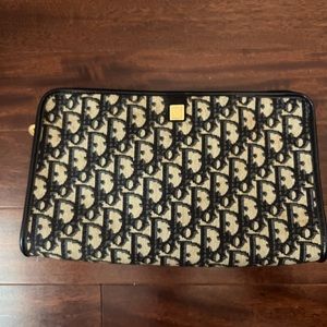 Vintage Dior trotter clutch pouch bag